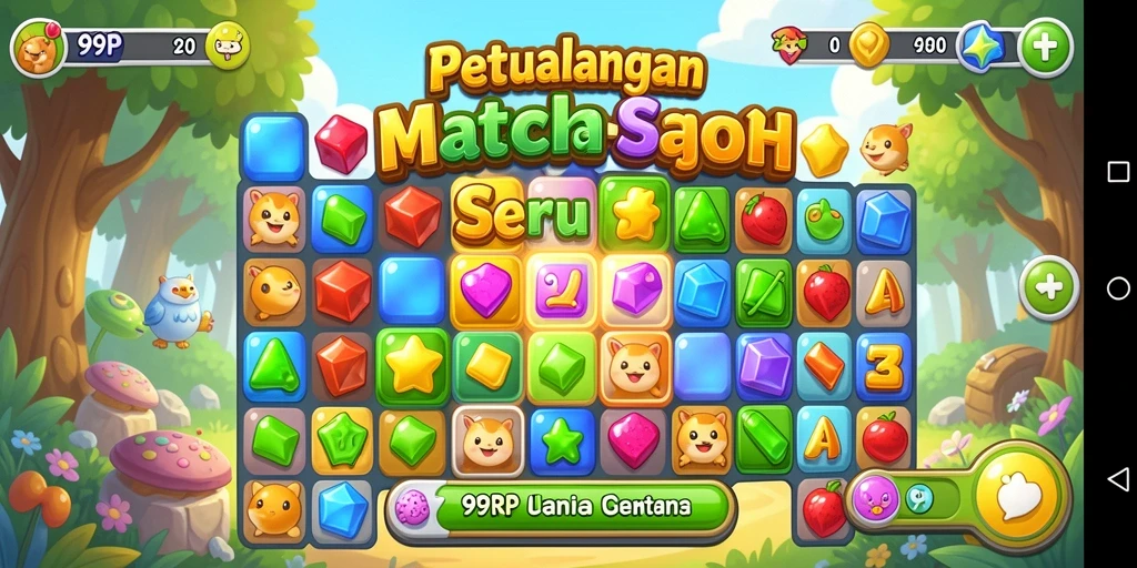 Tampilan permainan 99RP yang penuh warna dan menarik.