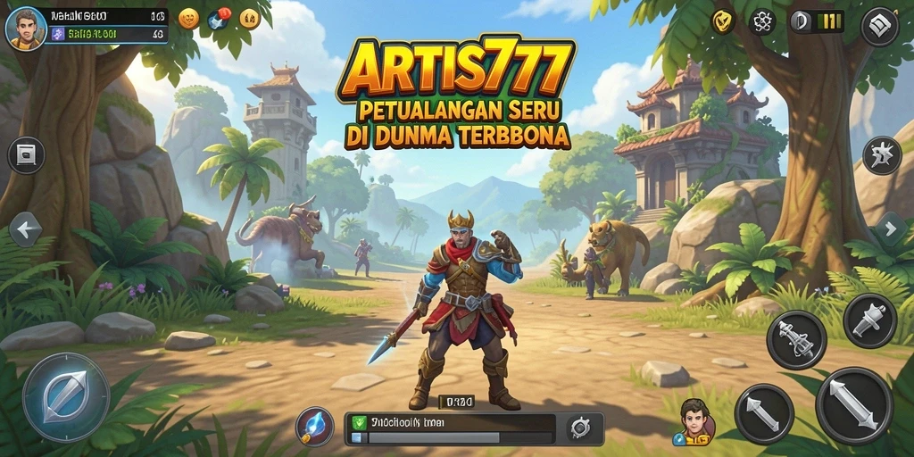 Tampilan gameplay seru di dunia terbuka yang luas.