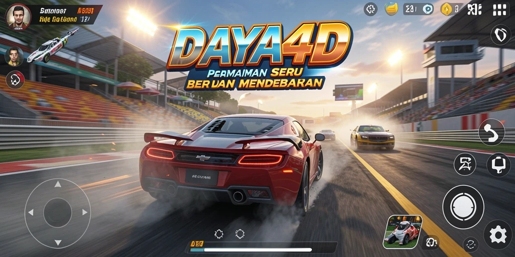 Gameplay balapan seru dan mendebarkan di DAYA4D.
