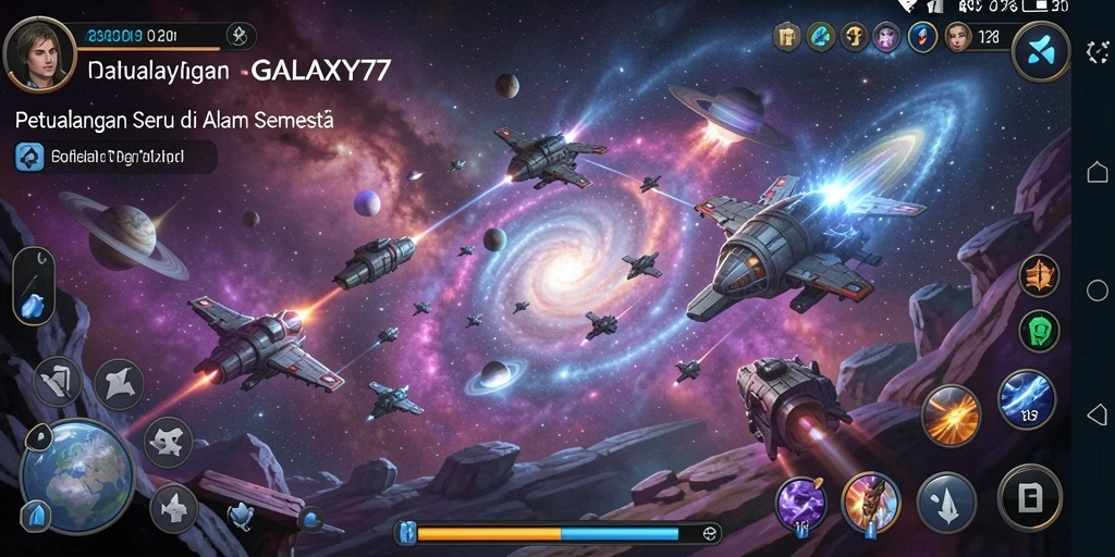 Tampilan gameplay GALAXY77 yang mengasyikkan dan penuh aksi.