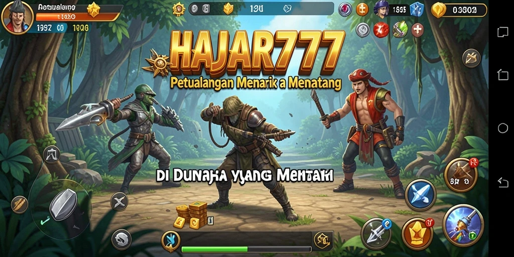 Tampilan gameplay menawan dari HAJAR777 yang penuh tantangan.