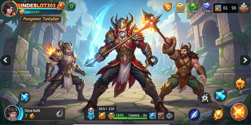 Screenshot gameplay <strong>INDESLOT303</strong> yang menampilkan aksi strategi mendebarkan.