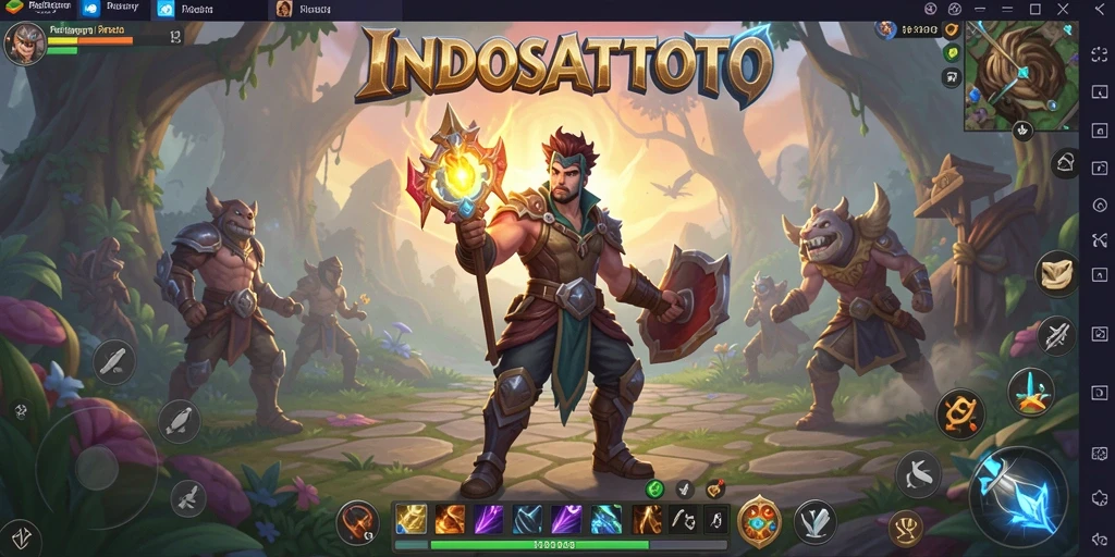Screenshot menampilkan aksi seru dalam game ARPG INDOSATTOTO.