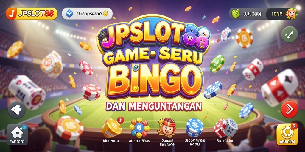 Tampilan gameplay BINGO seru di JPSLOT88 dengan fitur interaktif.