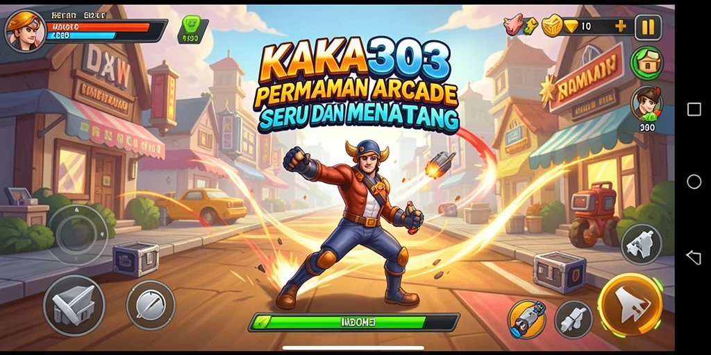Tampilan gameplay KAKA303 yang mendebarkan dan penuh aksi.