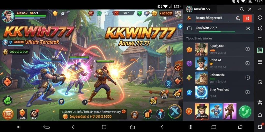 Screenshot utama KKWIN777 yang menampilkan antarmuka aplikasi Utility.