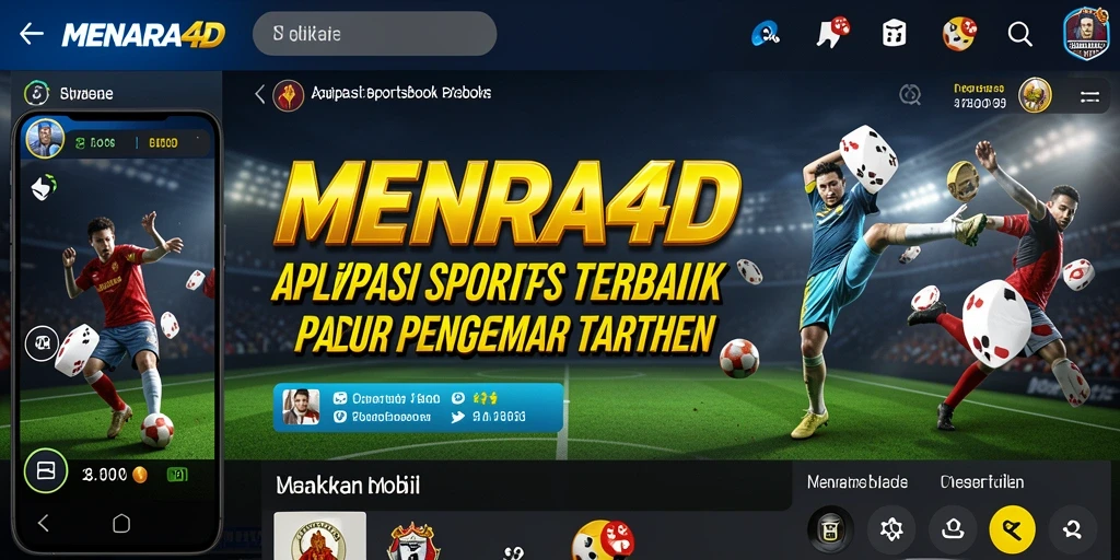 Tampilan antarmuka MENARA4D yang user-friendly untuk taruhan olahraga.