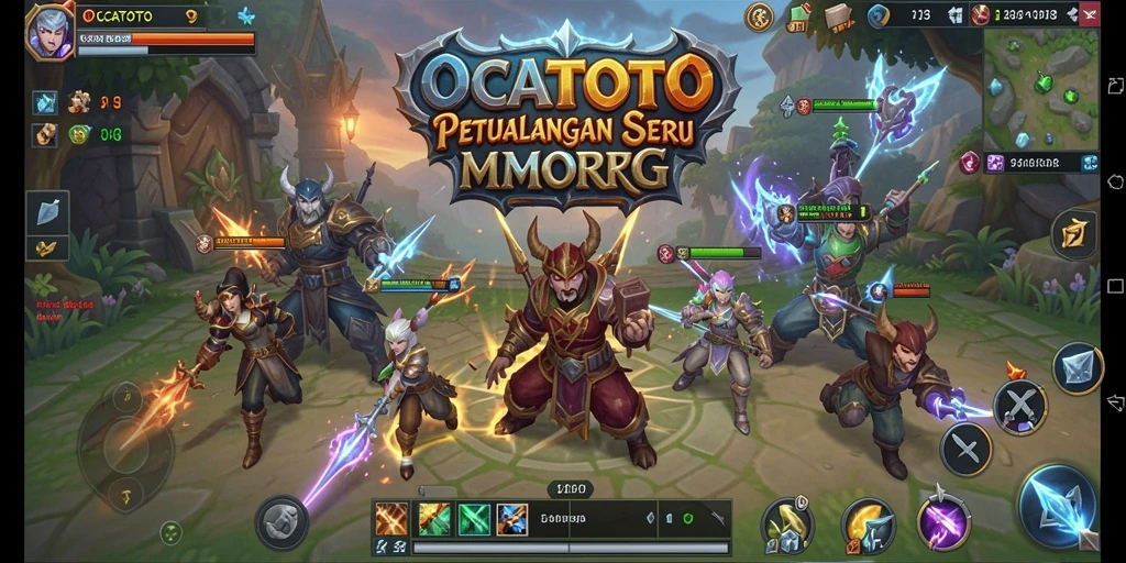 Tangkapan layar gameplay OCATOTO menampilkan petualangan menegangkan di dunia MMORPG.