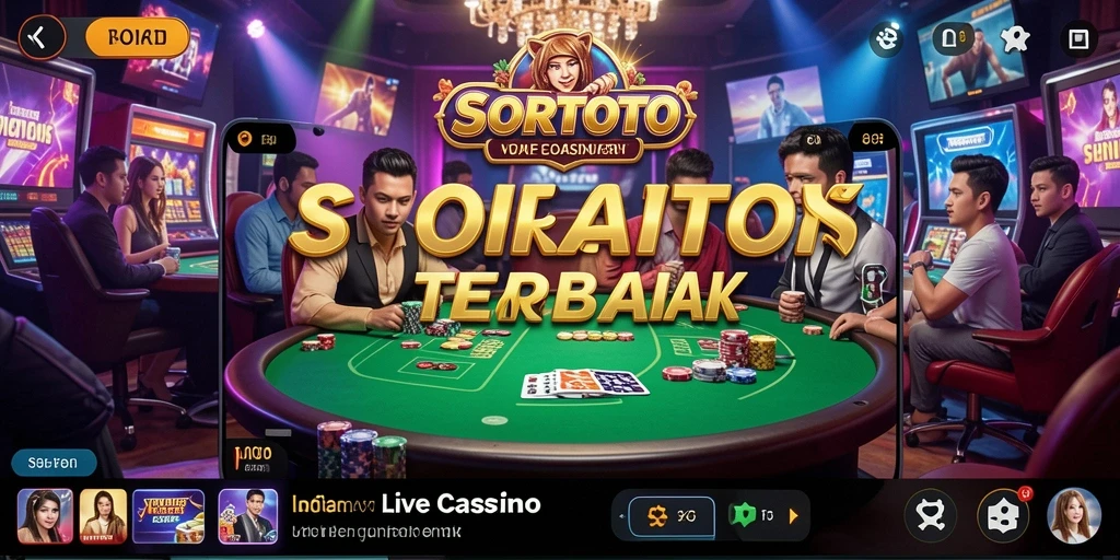 Tampilan gameplay SORTOTO yang seru dan interaktif di Live Casino.