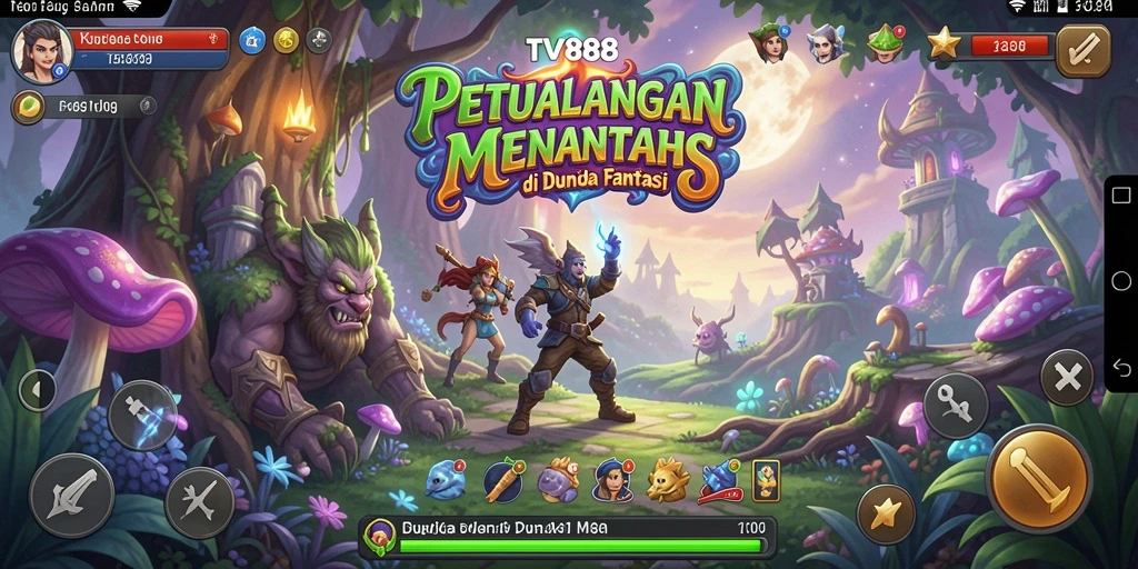 Tampilan screenshot utama TV888 menampilkan petualangan seru yang memukau.