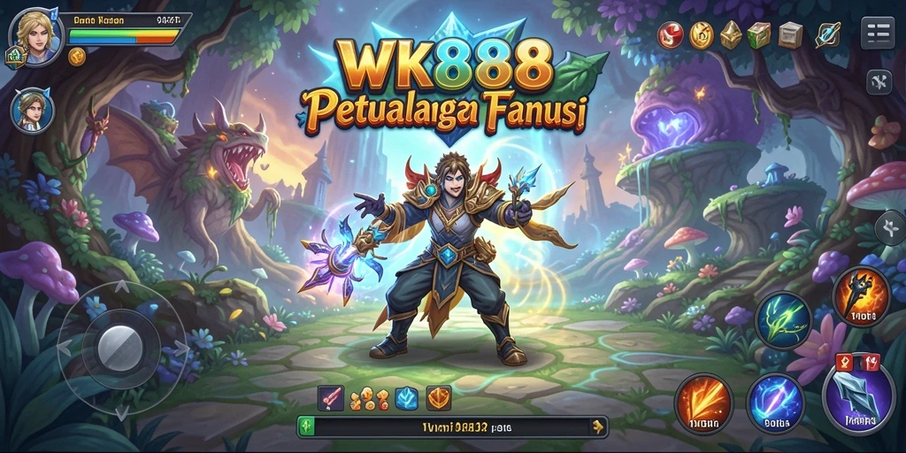Tampilan gameplay <strong>WK888</strong> yang menarik dalam dunia petualangan.