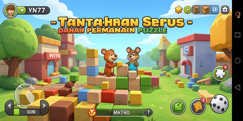 Tampilan gameplay <strong>YN777</strong> yang menarik dan penuh warna.