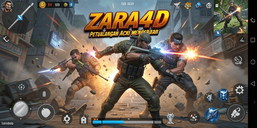 Tampilan gameplay ZARA4D yang penuh aksi dan tantangan.